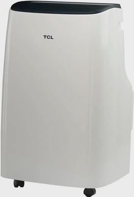 TCL 7,000 BTU smart portable air conditioner front panel showing LED display and vent grille.