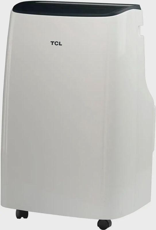 TCL 7,000 BTU smart portable air conditioner front panel showing LED display and vent grille.