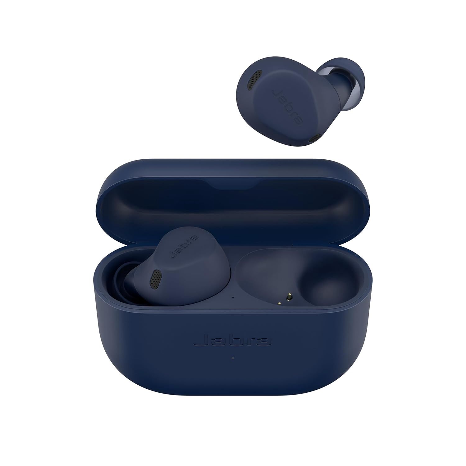 Jabra Elite 8 Active Navy true wireless earbuds with military-grade durability and HearThrough technology.