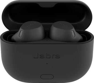 Jabra Elite 8 Active Gen 2 wireless black earbuds with smart charging case.