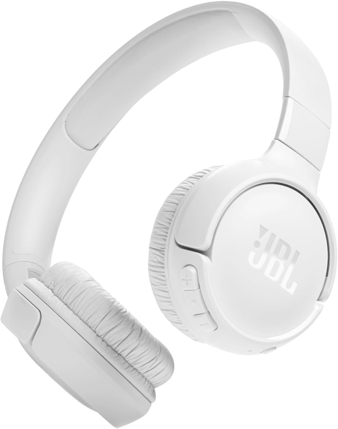JBL Tune 520BT wireless on-ear headphones in black with cushioned ear pads and adjustable headband.