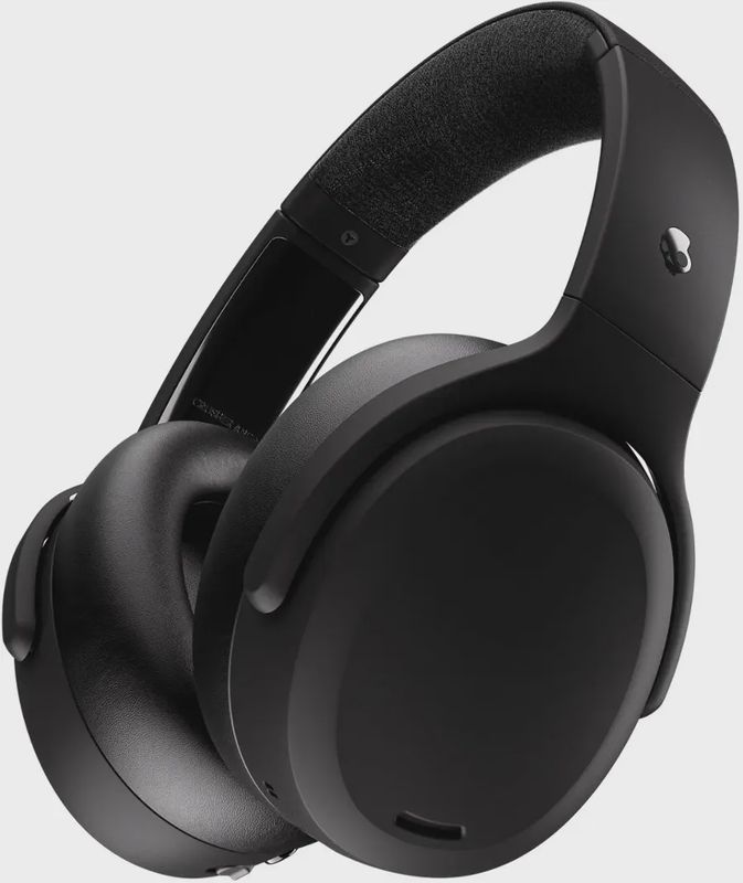 Skullcandy Crusher ANC 2 wireless over-ear headphones in black, showcasing plush earcups and adjustable headband.