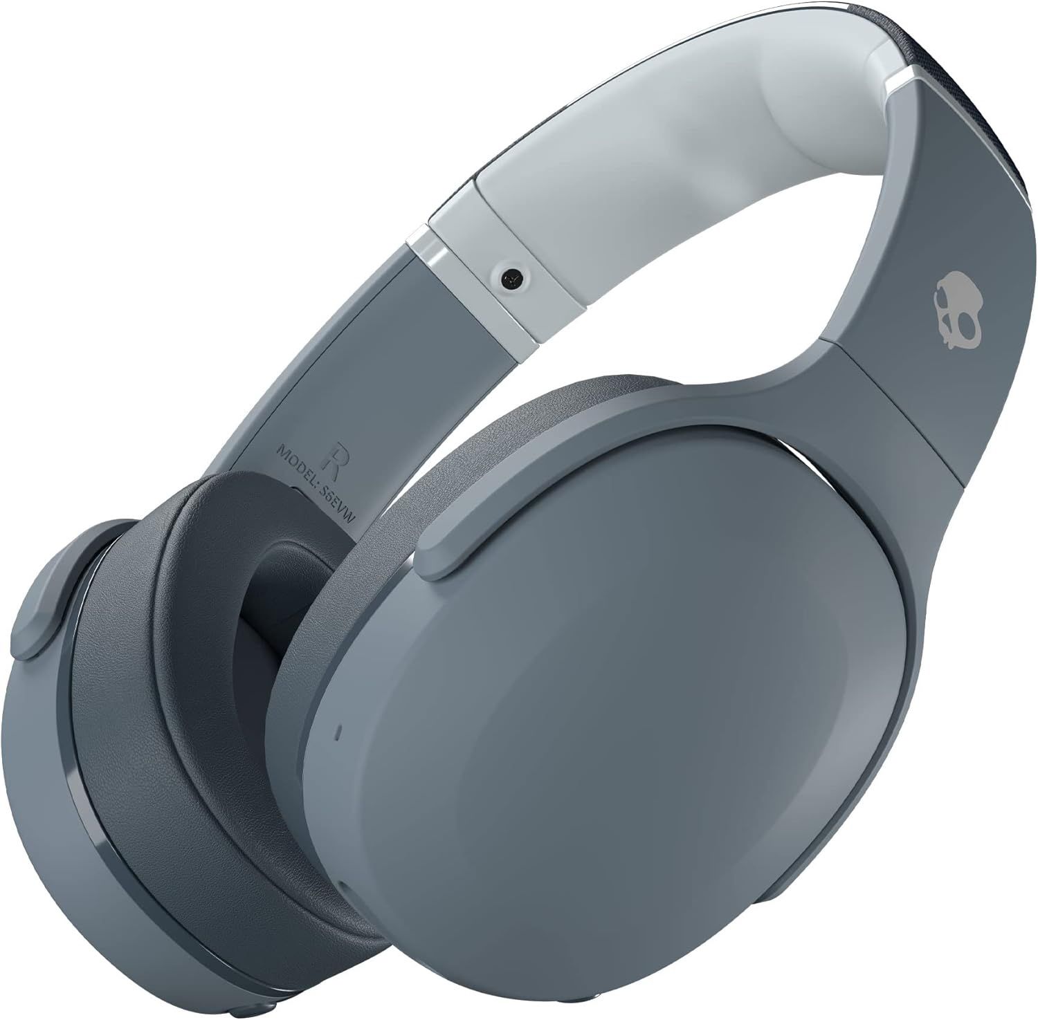 Skullcandy Crusher Evo over-ear wireless headphones in black, showcasing plush earcups and an adjustable headband.