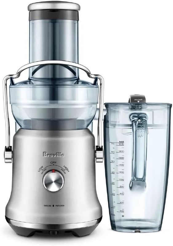 Breville Juice Fountain Cold Plus 1000W Juicer showcasing its sleek design.