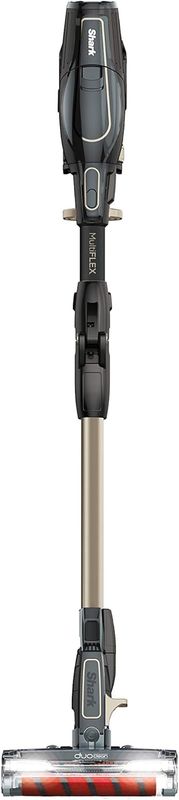 Upright tube with brush head attached, showing the Shark ION F80 vacuum in use position.