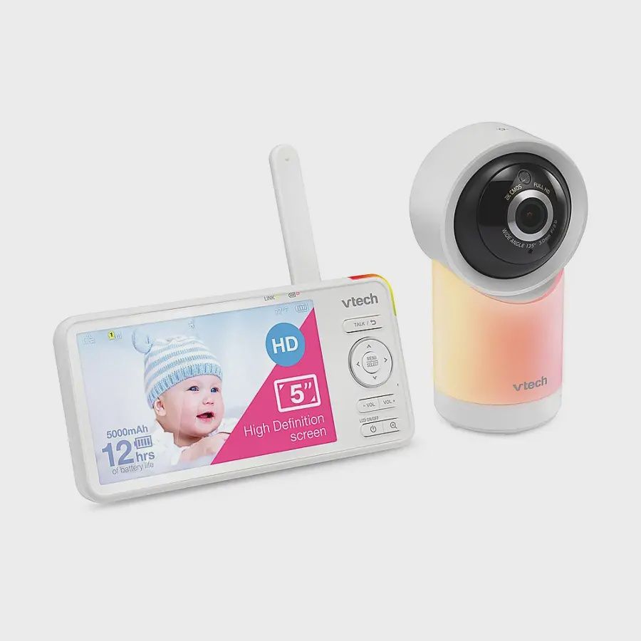VTech - 1080p Smart WiFi Remote Access 360 Degree Pan &amp; Tilt Video Baby Monitor