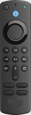 Front view of the Amazon - Alexa Voice Remote (3rd Gen) with TV controls.