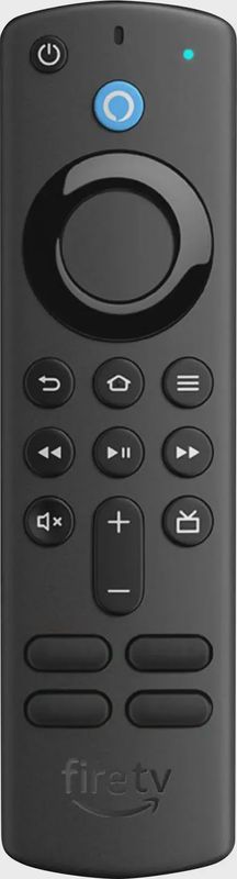 Front view of the Amazon - Alexa Voice Remote (3rd Gen) with TV controls.