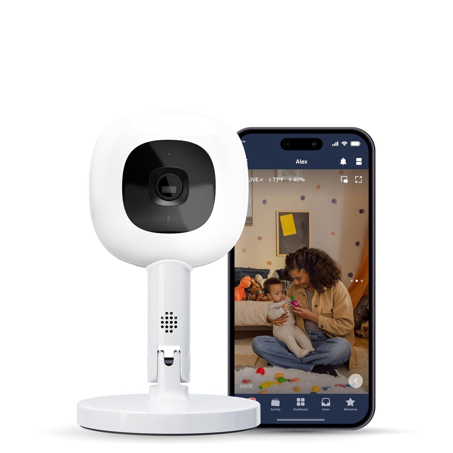 Nanit Pro Smart Baby Monitor &amp; Flex Stand