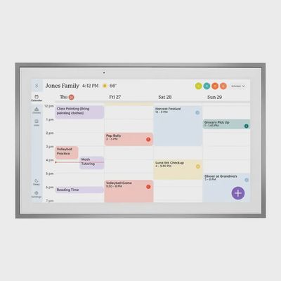 Skylight - Calendar: 15 Inch Touchscreen Smart Calendar and Chore Chart - Silver