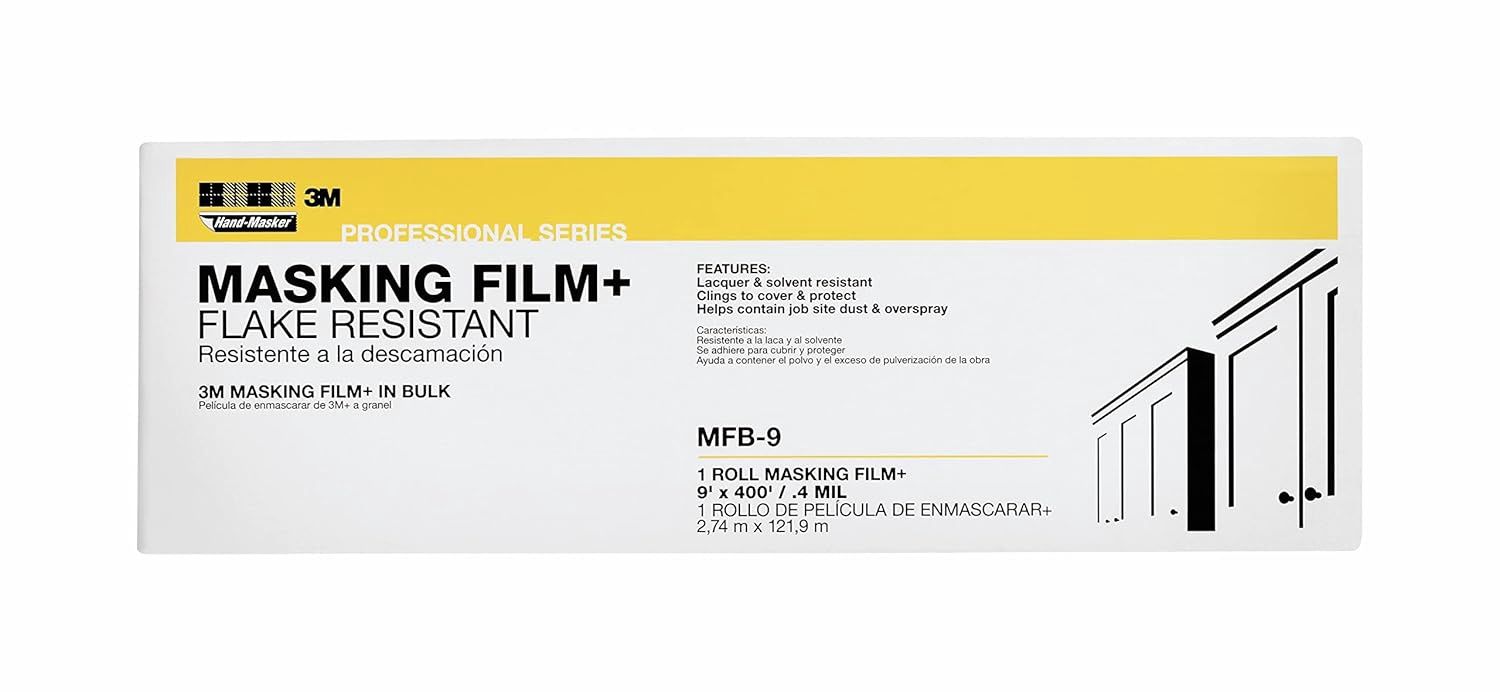 3M Hand-Masker Painter&#39;s Plastic Plus, 9 x 400-Feet, MFB-9