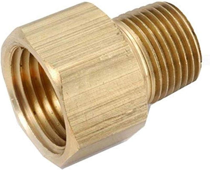 ANDERSON METALS 756120-0604 3/8 x 1/4 Brass Adapter