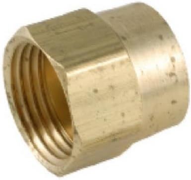Garden Hose Adapter, Lead-Free Brass, 3/4 FGH x 1/2-In. FIP