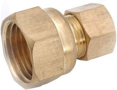 Brass Adapter 5/8&quot; Compression x 1/2&quot; FPT