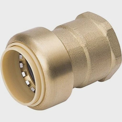 Push On Pipe Adapter 0.5 Inch Copper To Female Threaded Connector