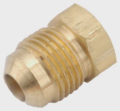 Brass Flare Plug, Lead Free, 1/2 In.