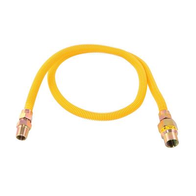 Gas Connector, 1/2 In. X 1/2 In. X 1/2 In. X 48 In.