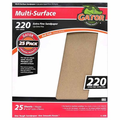 box package - Gator 9&quot; x 11&quot; Multi-Surface Sanding Sheets
