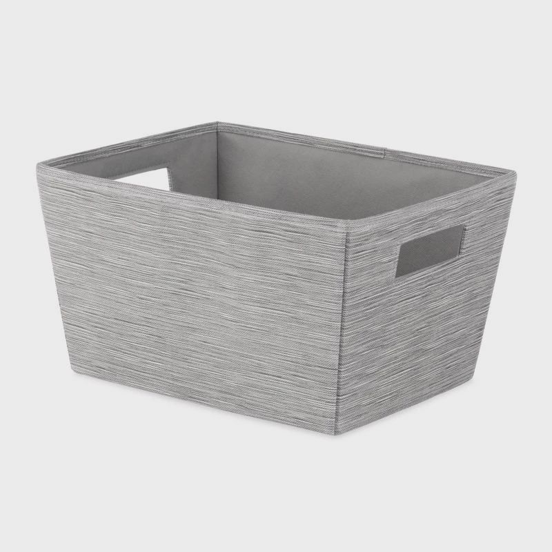 Whitmor Gray Canvas Shelf Tote