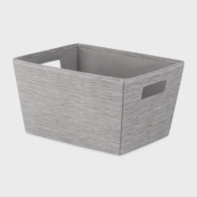 Whitmor Gray Canvas Shelf Tote