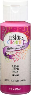 TESTOR 292422A 2 oz Fushia Matte Paint - Fuschia