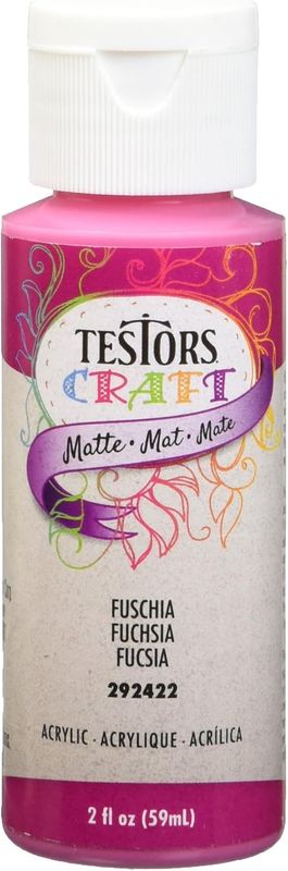 TESTOR 292422A 2 oz Fushia Matte Paint - Fuschia