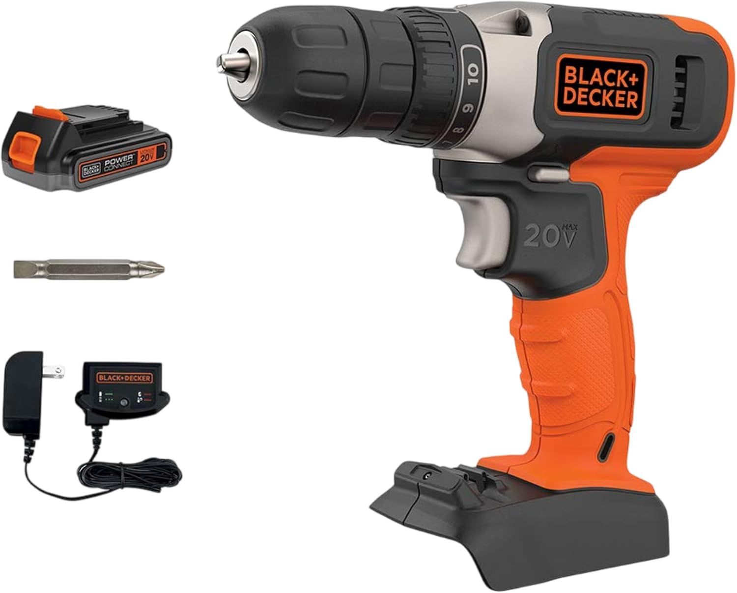 BLACK+DECKER 20V MAX Cordless Drill Kit with ‎Battery &amp; Charger
