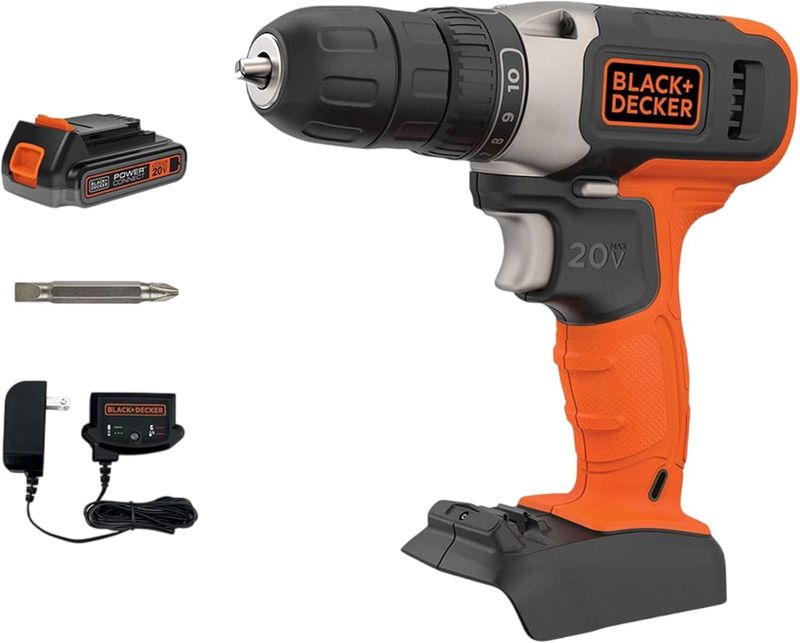 BLACK+DECKER 20V MAX Cordless Drill Kit with ‎Battery &amp; Charger