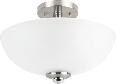 GLOBE Electric 63357 2-Light Semi-Flush Mount Ceiling Light