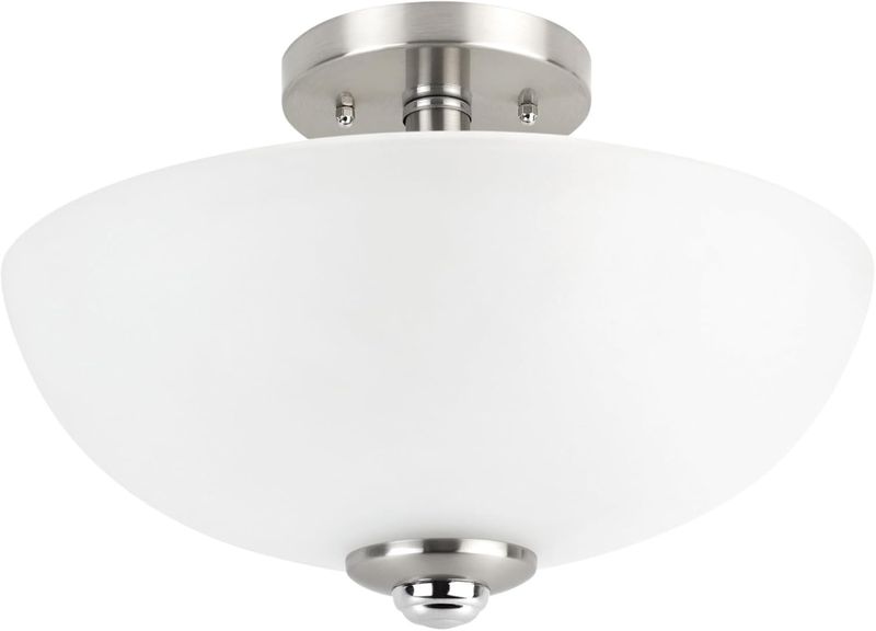 GLOBE Electric 63357 2-Light Semi-Flush Mount Ceiling Light