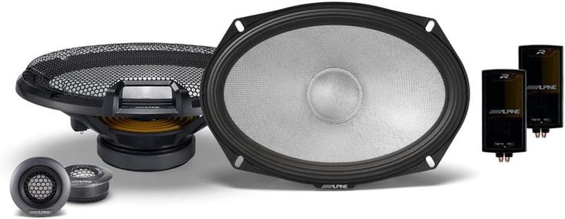 Alpine R2-S69C 6x9 R-Series High-Resolution 2-Way Component Speaker Set