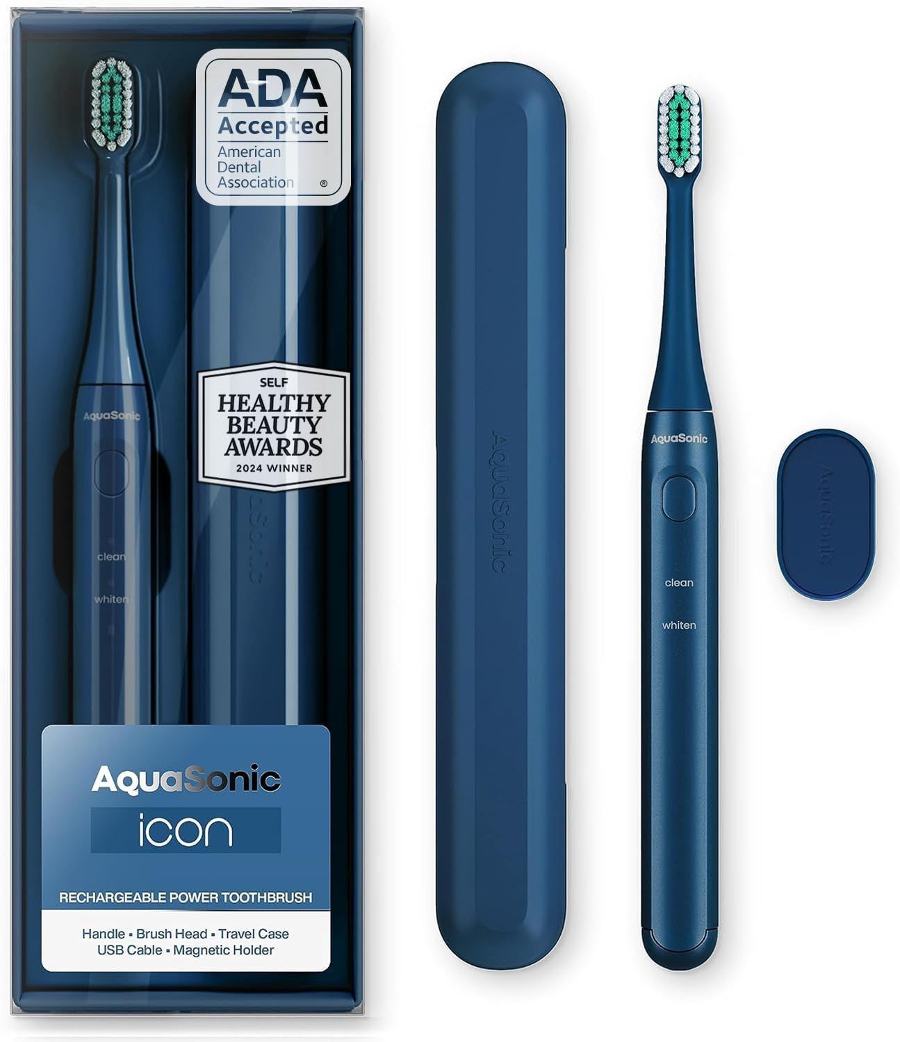 Aquasonic Icon ADA-Accepted Rechargeable Toothbrush