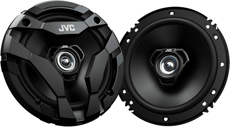 JVC CS-DF620 6.5-inch 2-way car speakers, front view.