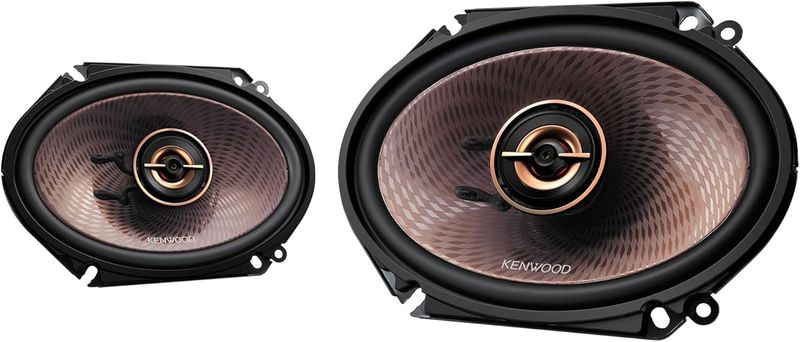 Kenwood - 6&quot; x 8&quot; 2 - Way Car Speaker - Black