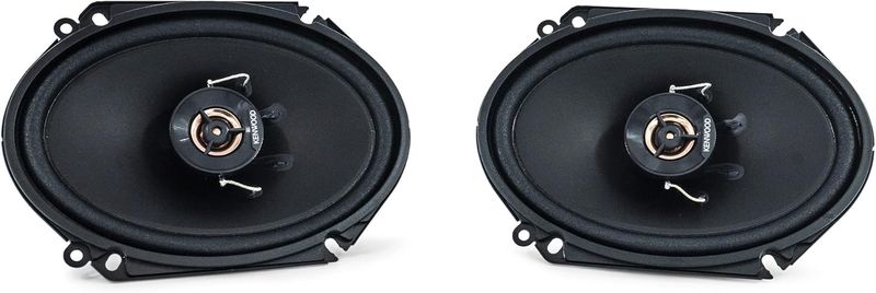 Kenwood - Road Series 6&quot; x 8&quot; 2-Way Car Speakers with Cloth Cones (Pair) - Black