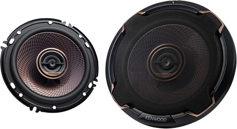 Kenwood - 6-1/2&quot; 2-Way Car Speaker - Black