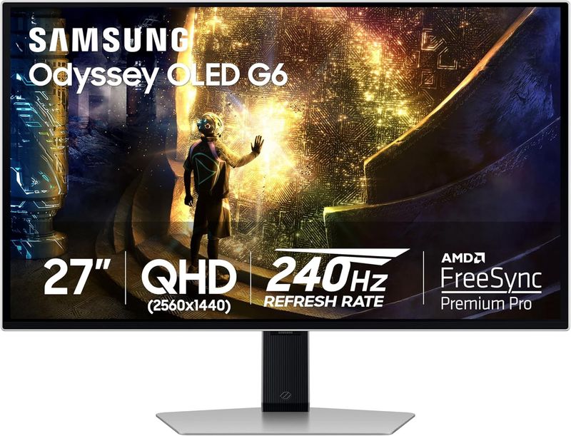 Samsung - 27&quot; Odyssey OLED G6 - front view.