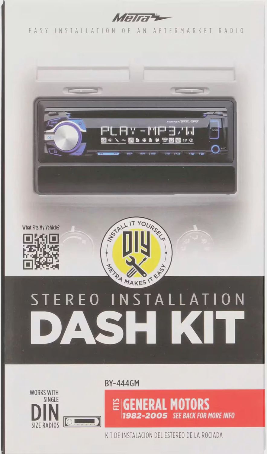 Metra - Dash Kit for Select 1982-2005 GM Vehicles - Black