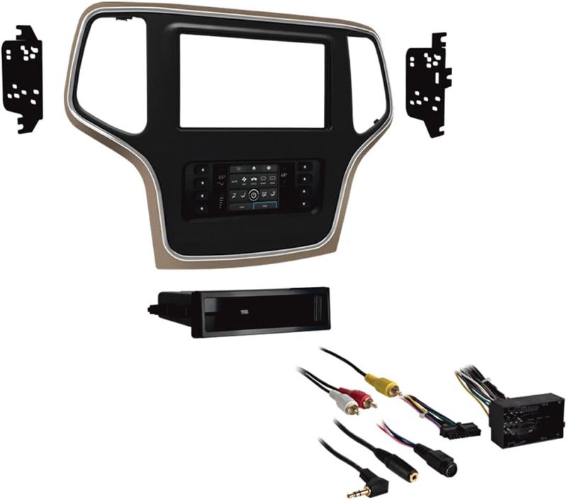 Metra - Dash Kit for Select 2014-2021 Jeep Grand - Black