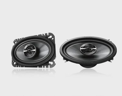 Pioneer - 4&quot; x 6&quot; 2-way Coaxial Speakers (Pair) - Black