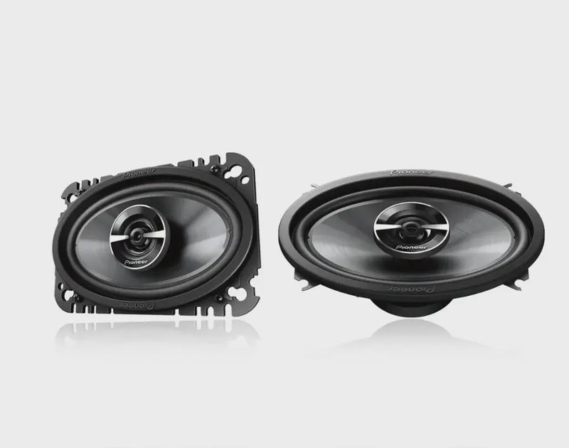 Pioneer - 4&quot; x 6&quot; 2-way Coaxial Speakers (Pair) - Black