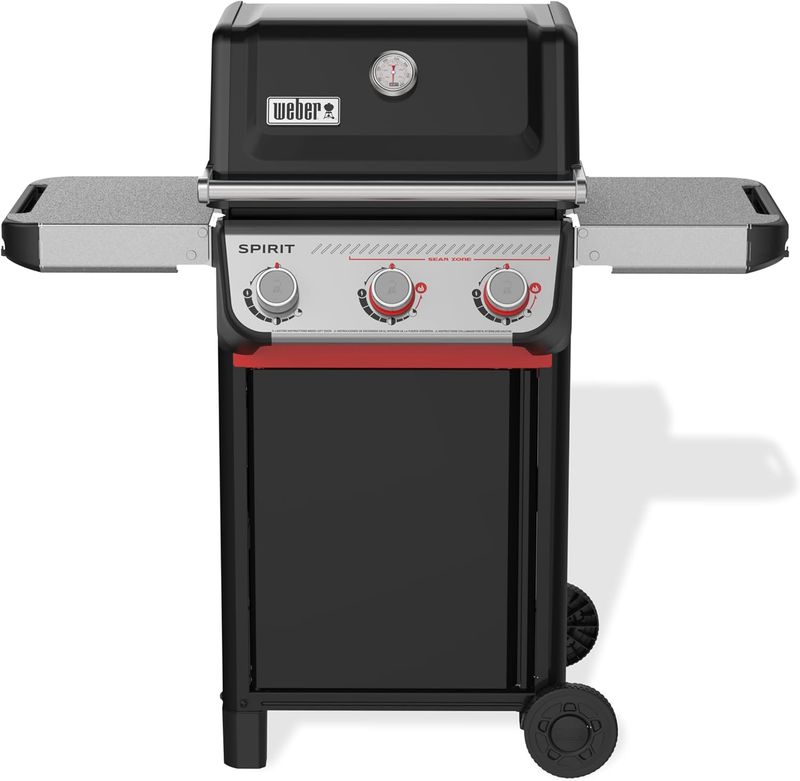 Weber SPIRIT 3-Burner Grill E-325 Liquid Propane Black - front view.