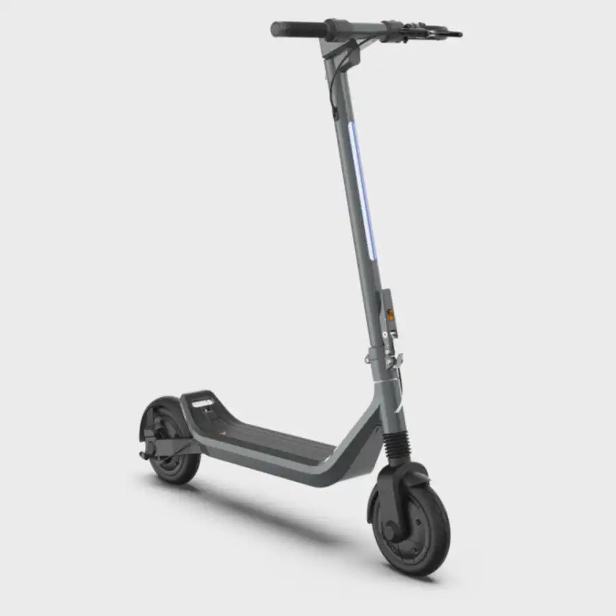 Front view of Apollo Go 2024 Premium Dual-Motor Electric Scooter showing sleek design and LED headlight.
