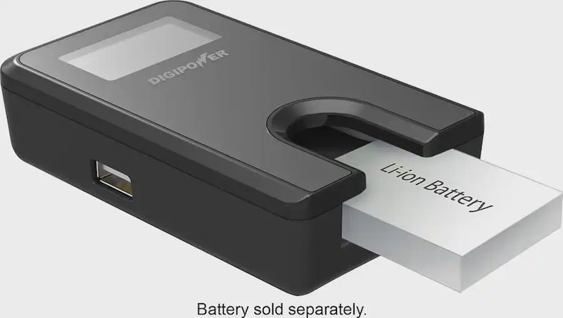 Digipower - Patented Plateless Design Digital Camera Travel Charger for Canon Batteries