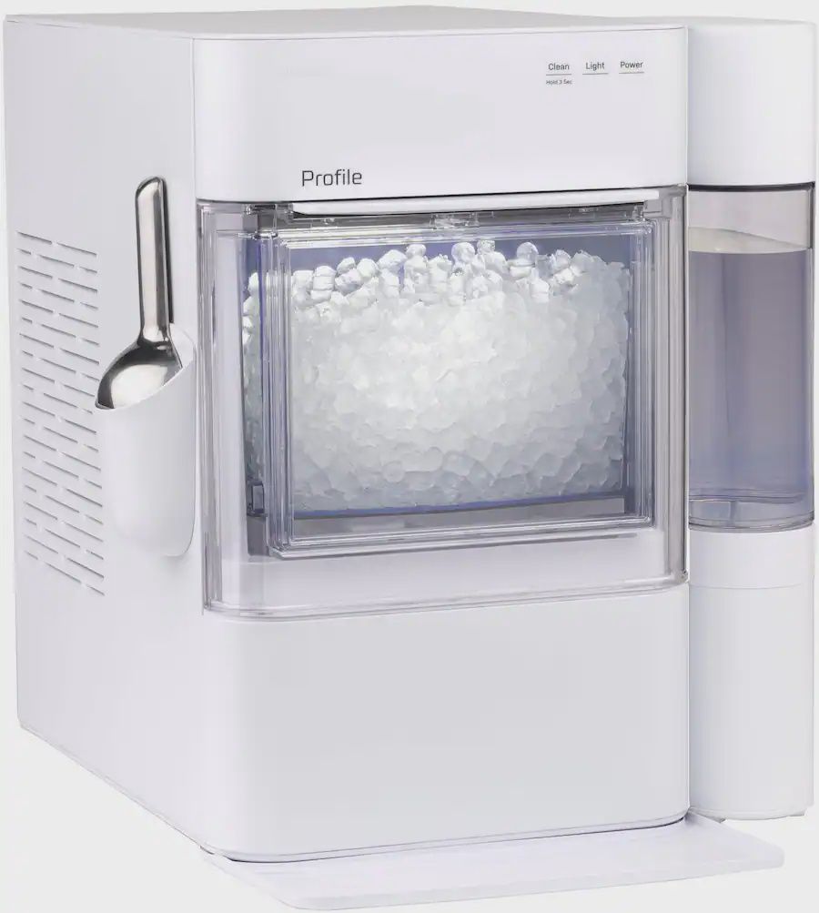 GE Profile - Opal 2.0 Ultra Nugget Ice Maker - Stone White