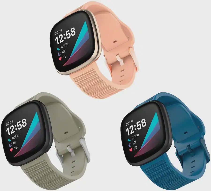 WITHit - Fitbit Versa 3 &amp; Fitbit Sense Silicone One size fits all Watch band
