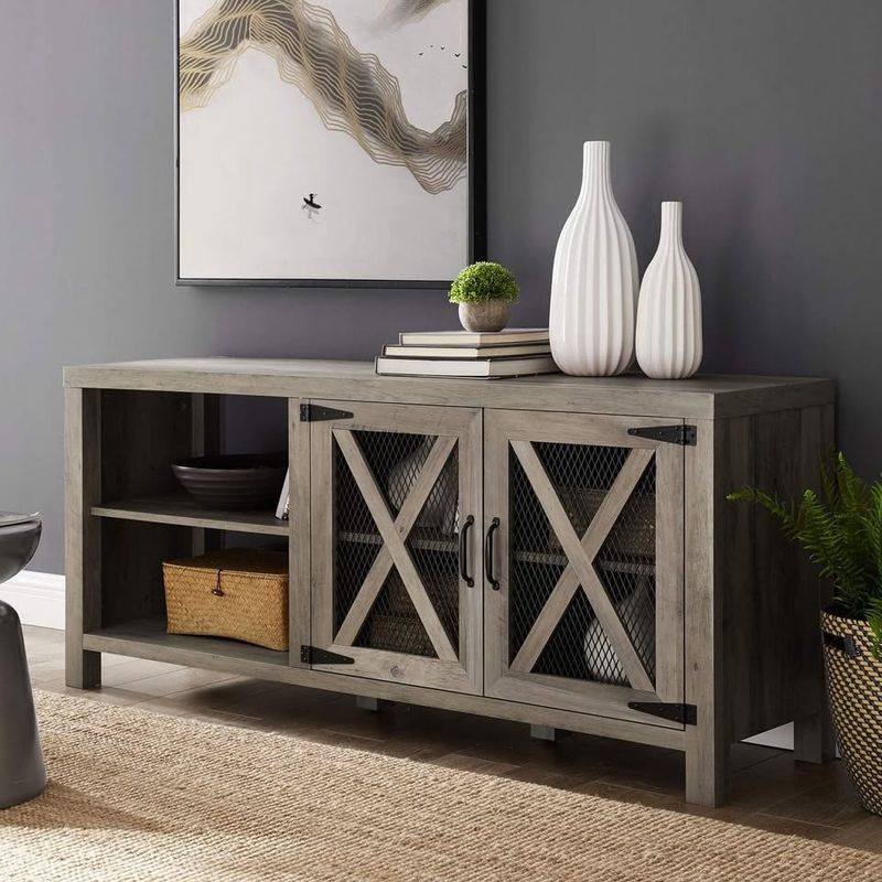 Walker Edison Furniture Company 58" Industrial Farmhouse TV Stand