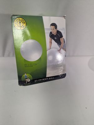 Gold's Gym Body Exercise Ball 65 cm w/ Foot Air Pump &amp; Guide