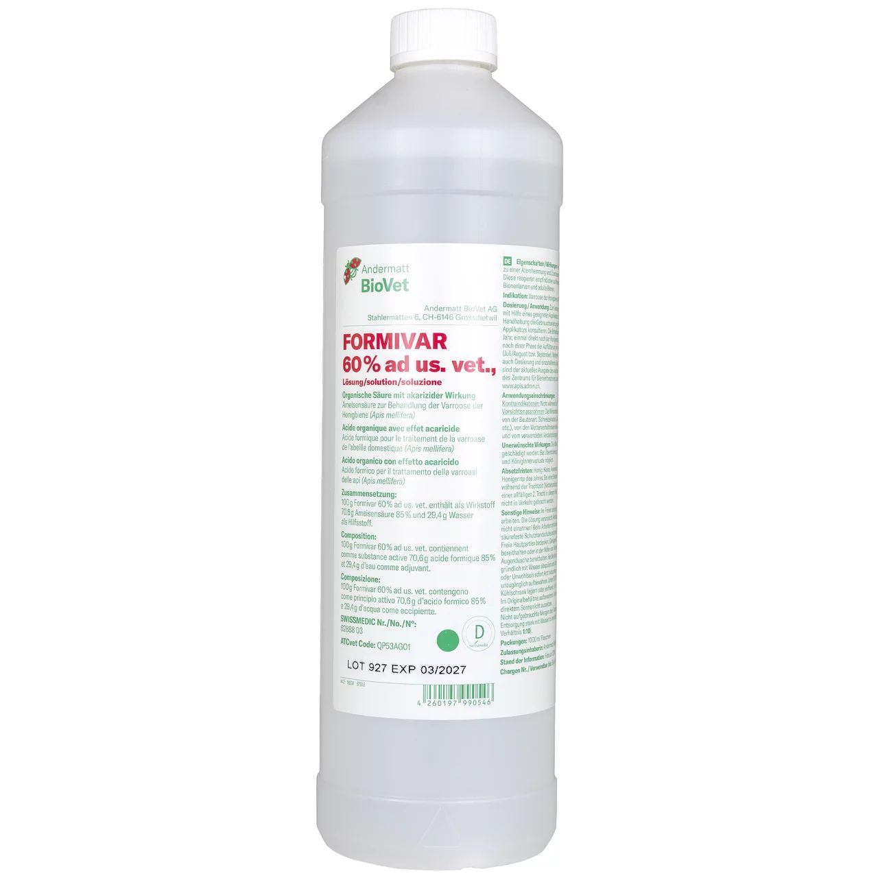 FORMIVAR® 60% acide formique