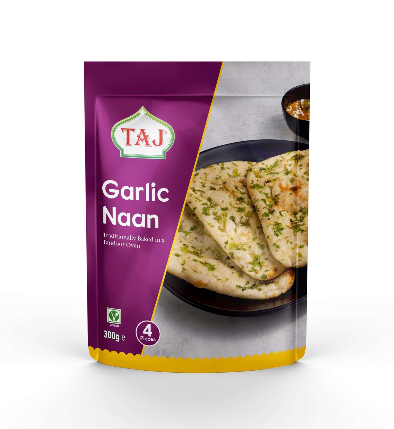 Taj Garlic &amp; Coriander Naan 300g(4pcs)